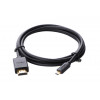 Ugreen Micro HDMI na HDMI kábel, 2 m, 4K, čierny