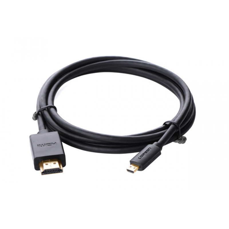 Ugreen Micro HDMI na HDMI kábel, 2 m, 4K, čierny
