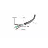 Gembird Cat6a S/FTP patch kábel RJ45, 5 m, čierny, LSZH