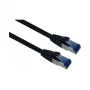 helos Outdoor Cat6a patch kábel RJ45, 1 m, čierny
