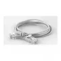 WANTEC Slim Cat6a U/UTP patch kábel RJ45, 2,8 mm, 1,5 m, biely