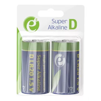 Gembird LR20 alkalická batéria (typ D), 1,5V, 2 ks