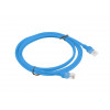 LANBERG Cat5e U/UTP patch kábel RJ45, 2 m, modrý