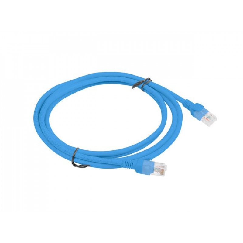 LANBERG Cat5e U/UTP patch kábel RJ45, 2 m, modrý
