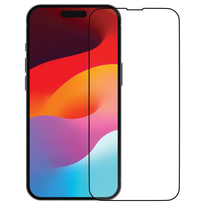 dbramante1928 eco-shield Ochranná fólia na displej pre Apple iPhone 15, čierny okraj