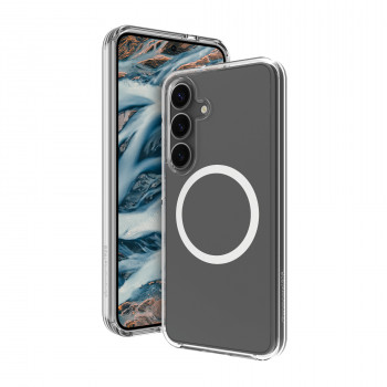 dbramante1928 Iceland Pro Qi2 zadný kryt pre Samsung Galaxy S25+, kompatibilný s MagSafe, transparentný