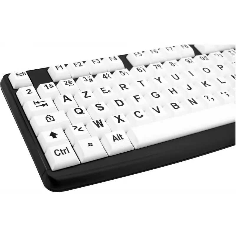 Geemarc KBSV3 USB klávesnica, nemecké rozloženie (QWERTZ), biela