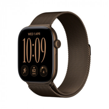 Apple Watch Series 12 GPS + Cellular 42mm tmavobronzové hliníkové puzdro s tmavobronzovým Milanese Loop