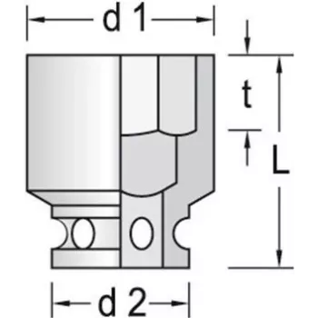 Gedore K 21 46 silový nástrčný kľúč, 1