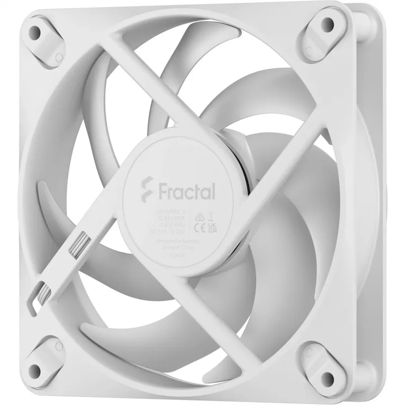 Fractal Design Dynamic 3-12 Reverse 120 mm ventilátor do skrine, biely
