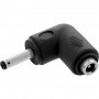 InLine® DC adaptér, 3,5 x 1,35 mm, konektor samec/samica, zahnutý, čierny