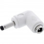 InLine® DC adaptér, 4,0 x 1,7 mm, konektor samec/samica, zahnutý, biely