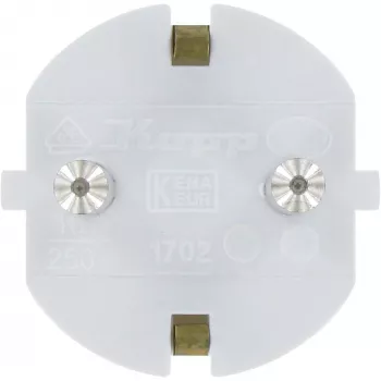 Kopp Schuko konektor samec, jednodielne puzdro, do 3x1,5 mm², 16A, 250V~, IP20 (16731N)