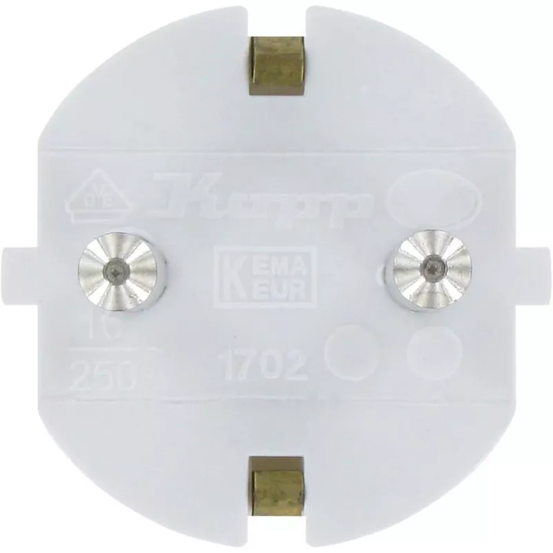 Kopp Schuko konektor samec, jednodielne puzdro, do 3x1,5 mm², 16A, 250V~, IP20 (16731N)