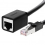 Ugreen Cat6 F/UTP patch kábel RJ45, 0,5 m, čierny