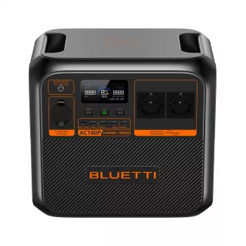 Bluetti AC180P prenosná powerstation, LiFePO4, 36000 mAh, 1800 W, 16 kg