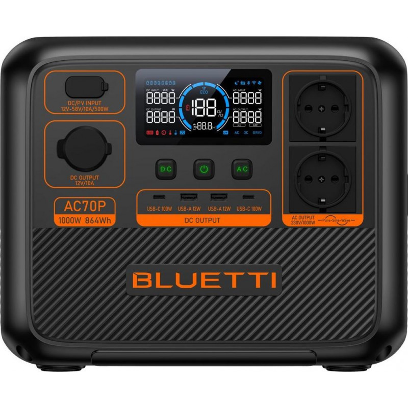 BLUETTI PowerOak AC70P - prenosná powerstation