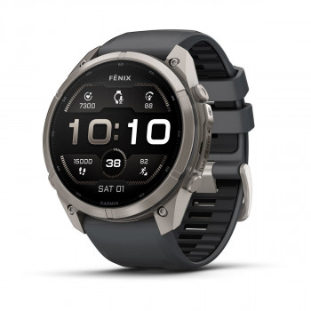 Garmin Fenix 9 Pro – 51mm titán s grafitovým/čiernym silikónovým remienkom smartwatch