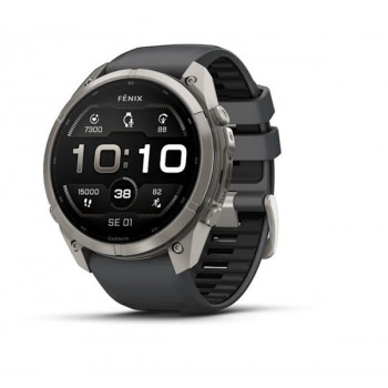 Garmin Fenix 9 Pro – 51mm titán s grafitovým/čiernym silikónovým remienkom smartwatch
