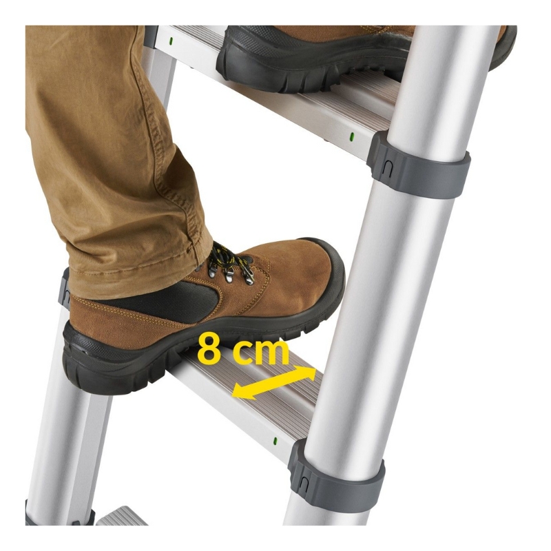 Hailo Flexline T100 teleskopický rebrík, 9 priečok