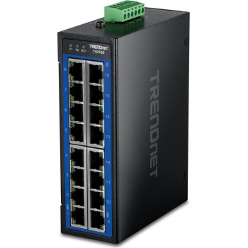TRENDnet TI-G160 16-portový gigabitový priemyselný switch pre DIN lištu