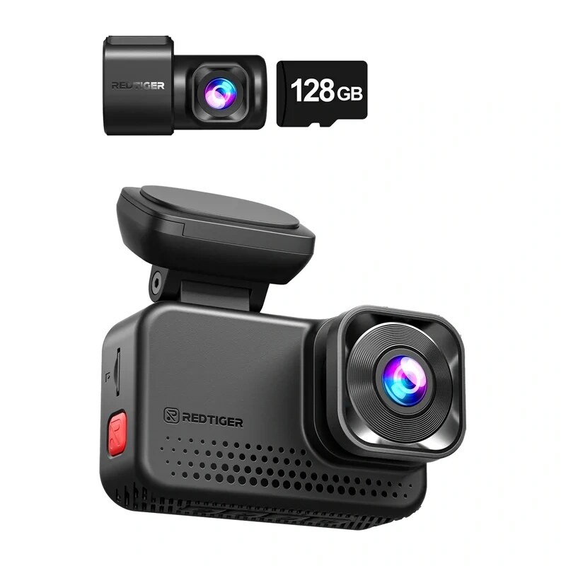 REDTIGER VC70 Wi-Fi 4K + 2,5K palubná kamera s 128GB kartou