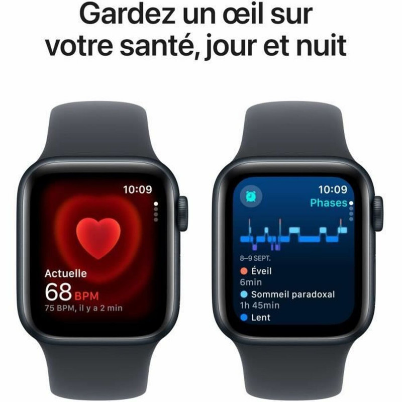 Apple Watch SE (GPS) 40 mm, hliníkové puzdro midnight so športovým remienkom midnight – S/M