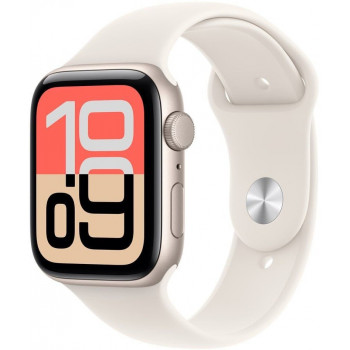 Apple Watch SE 3 (2025) GPS 40mm, Starlight hliníkové puzdro, Starlight športový remienok S/M (MEH34)