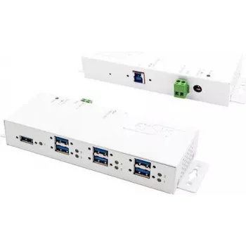 EXSYS EX-1189HMVS-3W rozbočovač USB 3.2 Gen 1 (3.1 Gen 1) Type-B biely