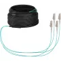 EFB-Elektronik OM3 trunk kábel U-DQ(ZN)BH, 4 vlákna, 1x4 LC-LC, 30 m, Dca, LSZH (O8303S30OM3)