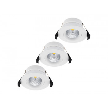 Shelly PbS Hilux DS8 Smart LED vstavaný reflektor, balenie 3 ks, 2200-6500K, CRI95, 600 lm, Bluetooth, Wi-Fi, biela