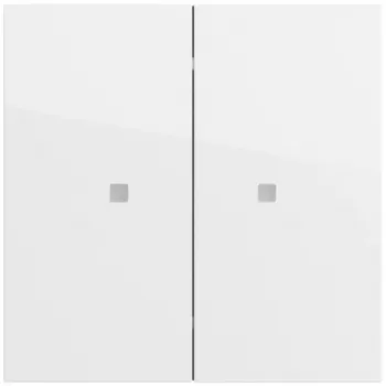 Gira OneKNX System 70 kolískový spínač, 2-násobný, čistá biely (517370)