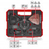 Einhell 708136 sada príslušenstva pre multifunkčné náradie, 35 dielov, v XL-PLUS-CASE