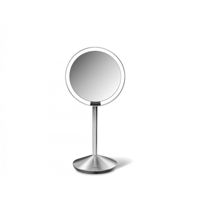 simplehuman skladacie zrkadlo so senzorom, 12 cm, nabíjateľné, brúsená nehrdzavejúca oceľ