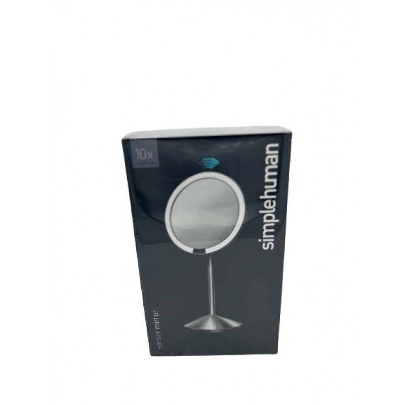 simplehuman skladacie zrkadlo so senzorom, 12 cm, nabíjateľné, brúsená nehrdzavejúca oceľ