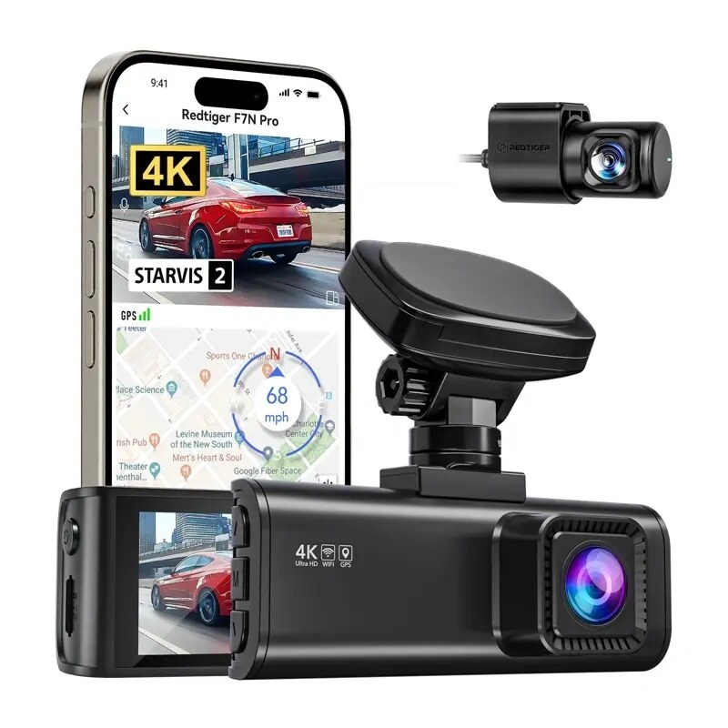 REDTIGER F7N Pro WiFi 4K + 1080p palubná kamera