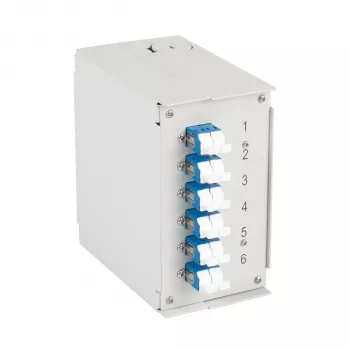 EFB Elektronik Hutschienenbox OS2 G652D, 12x LC pigtail, 6x LC duplex spojka (BHS70921.12)