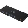 Renkforce RF-7403762 USB hub 10 portov USB-A, USB-C® USB 3.2 Gen1 5 GBit/s pre priemyselné aplikácie čierny RF-IH10-100