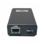Microconnect POEINJ-60W-USBC gigabitový PoE injektor, IEEE 802.3af/802.3bt, 100 m, čierna