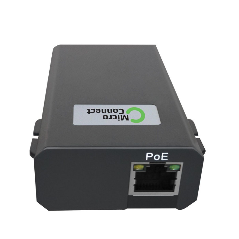 Microconnect POEINJ-60W-USBC gigabitový PoE injektor, IEEE 802.3af/802.3bt, 100 m, čierna