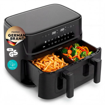 Medion Life P25 XXL Flex M MD 100057 fritéza na horúci vzduch, čierna (50079785)