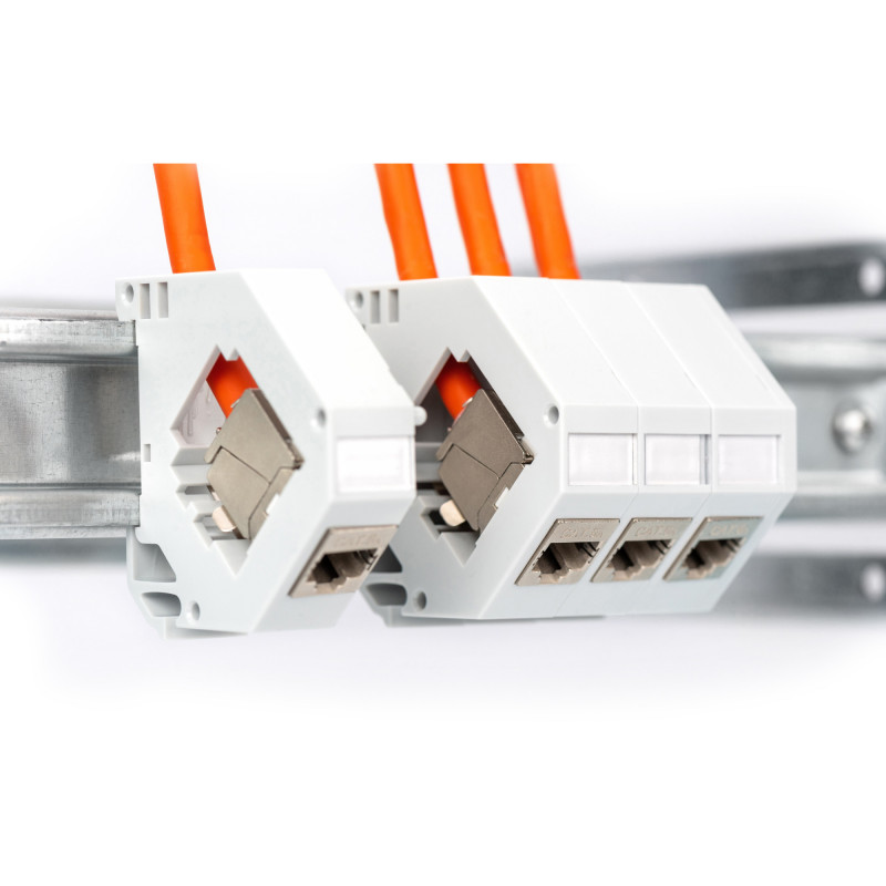 DIGITUS Cat7 S/FTP inštalačný kábel, B2ca, AWG 23/1, LSZH, 100 m, oranžový