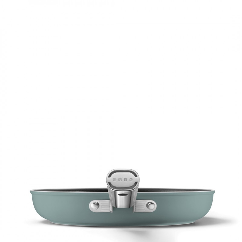 Smeg FPF2802EGM panvica, 28 cm, keramika, rukoväť z nehrdzavejúcej ocele, smaragdovo zelená