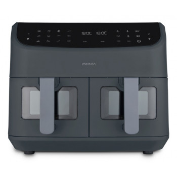 Medion MD11760 dual horkovzdušná fritéza, sivá