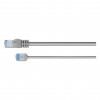 Goobay Slim Cat6a U/FTP patch kábel RJ45, 1 m, sivý