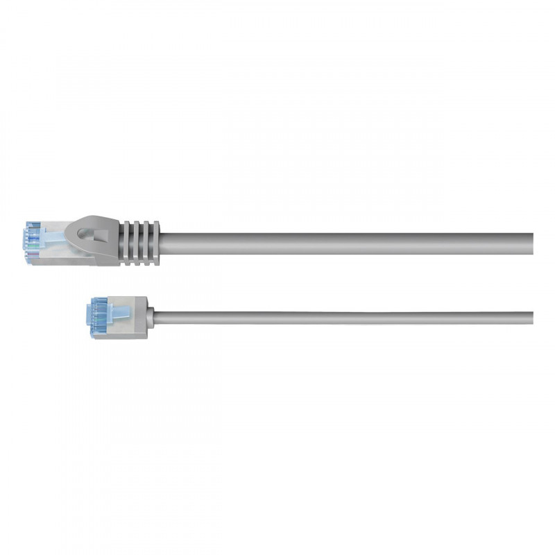 Goobay Slim Cat6a U/FTP patch kábel RJ45, 1 m, sivý