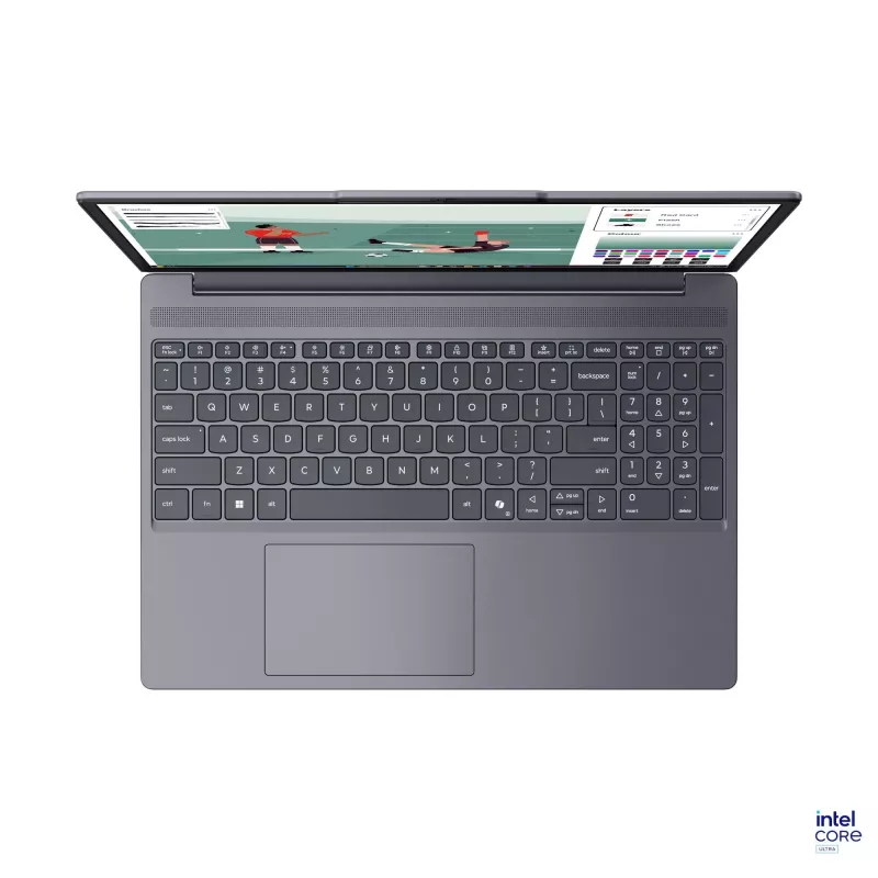 Lenovo IdeaPad Slim 3 15IPH11 15,3 palca WQXGA OLED notebook - Intel Core Ultra 5 322, 16GB RAM, 512GB SSD, Windows 11 Home, Luna Grey