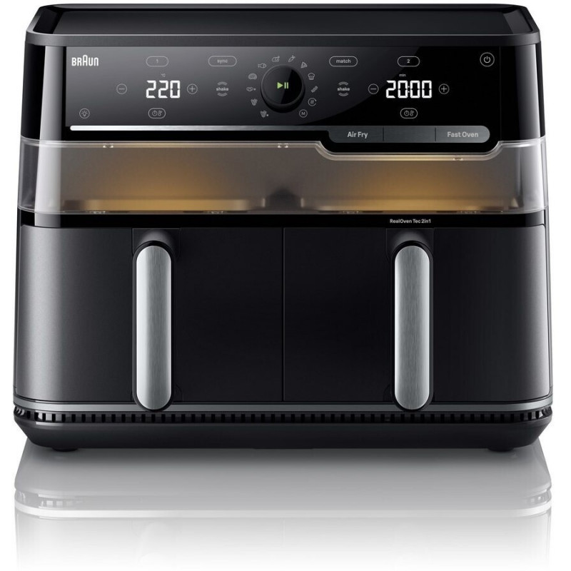 Braun TD5053IBK dvojitá teplovzdušná fritéza, 5 + 5 L
