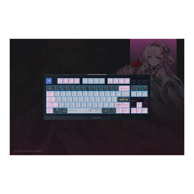 Razer BlackWidow V4 Tenkeyless HyperSpeed Wireless herná klávesnica, US, Orange Switch, Wuthering Waves Edition