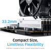 KLEVV Fit V 32GB (2x16GB) DIMM 6000MHz CL28 pamäťová sada, čierna (KD5AGU880-60B280F)